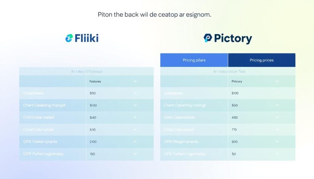 AI Video Creator Pricing Comparison AI Video Creator Pricing Comparison