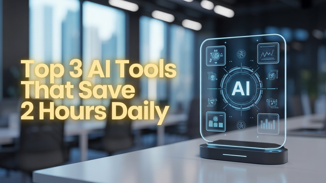 Top 3 AI Tools That Save 2 Hours Daily (2025)