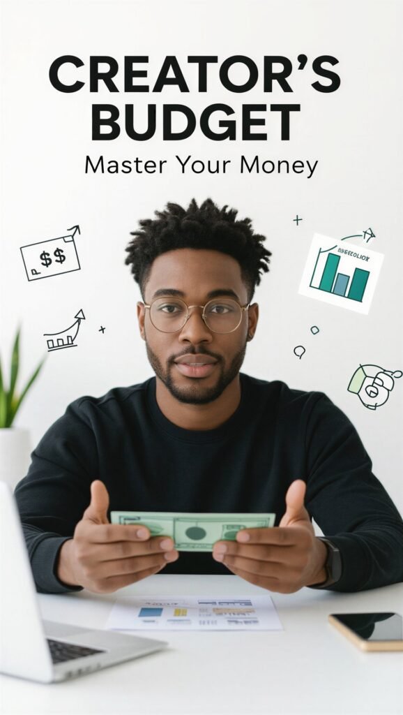 Hand reaching up, holding a glowing digital blueprint or network of connected AI Created Jobs icons.